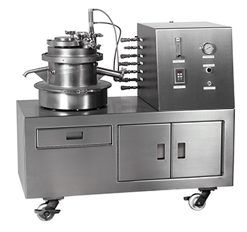 SWECO PharmASep 300mm (PH12) lab Filter/Dryer allows batch processing up to 1 kg in size.